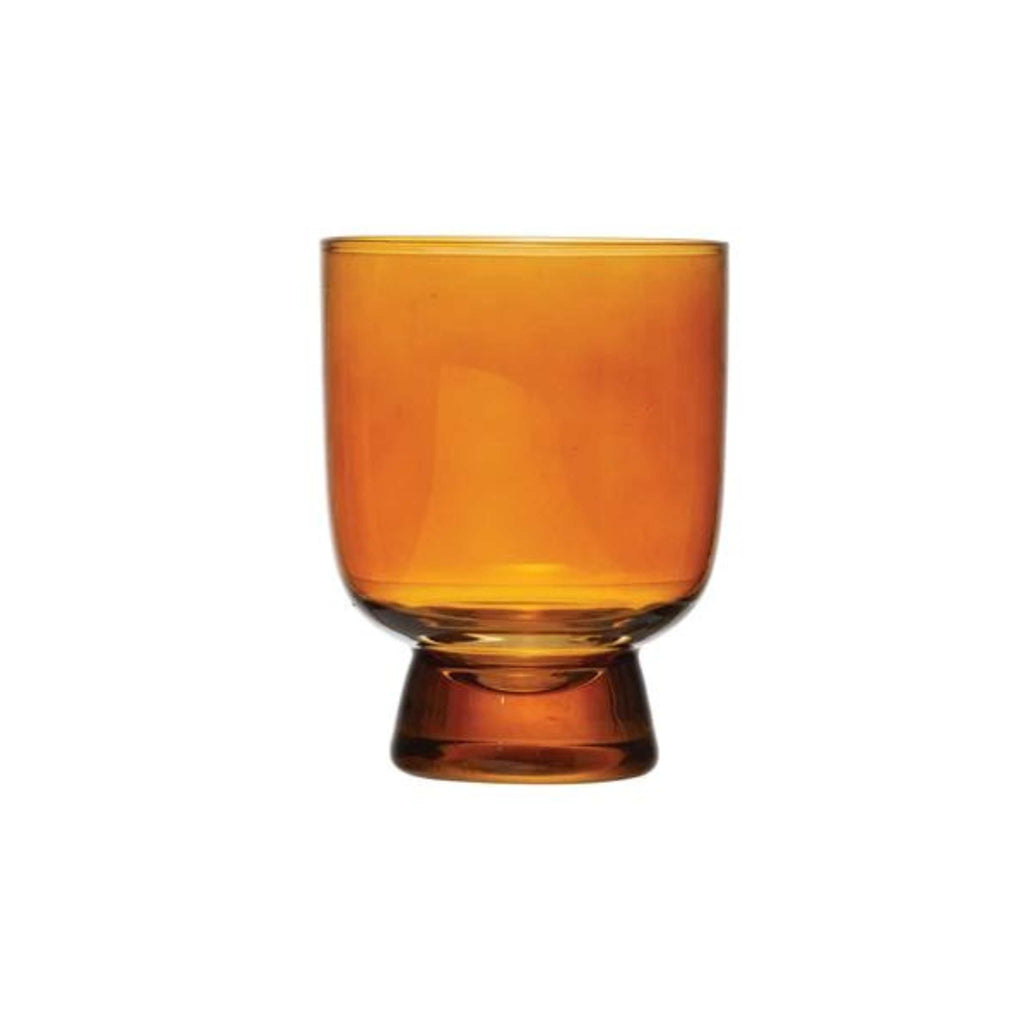 6 oz drinking glass in orange