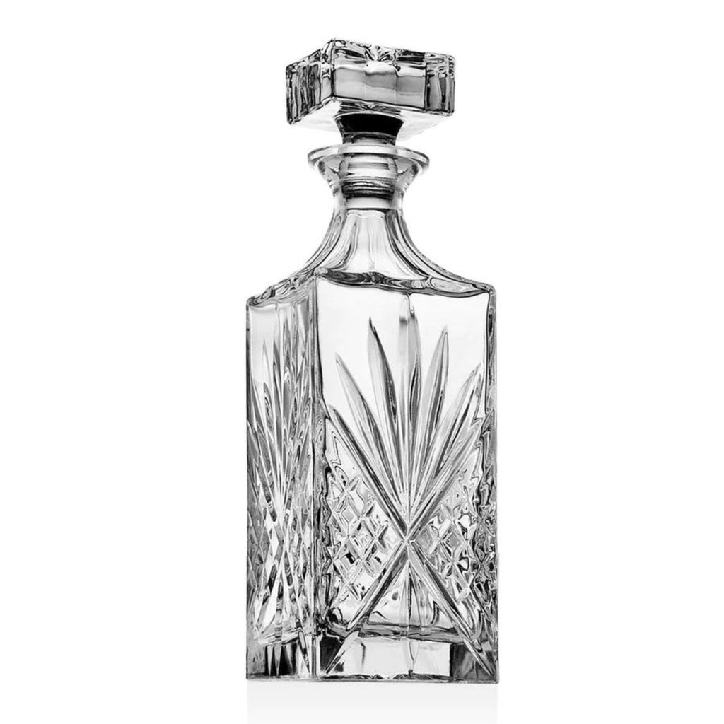 dublin crytsal-cut glass whiskey decanter