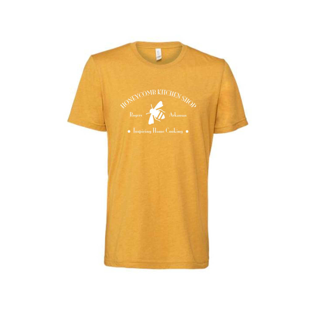 HKS bee t-shirt in mustard color
