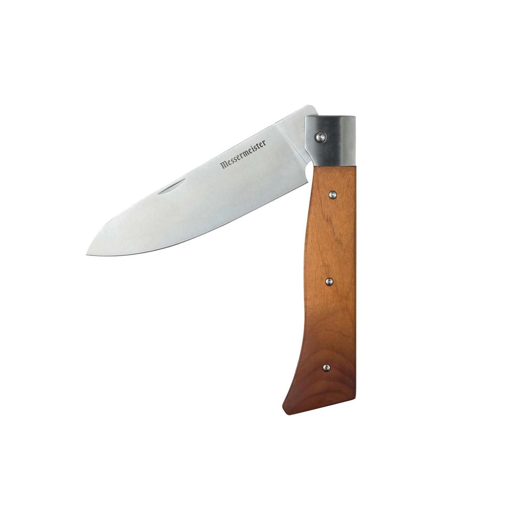6 inch folding chef's knife halfway folded