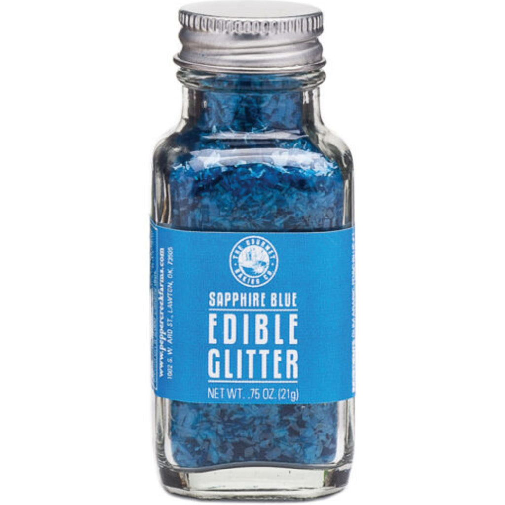 blue edible glitter
