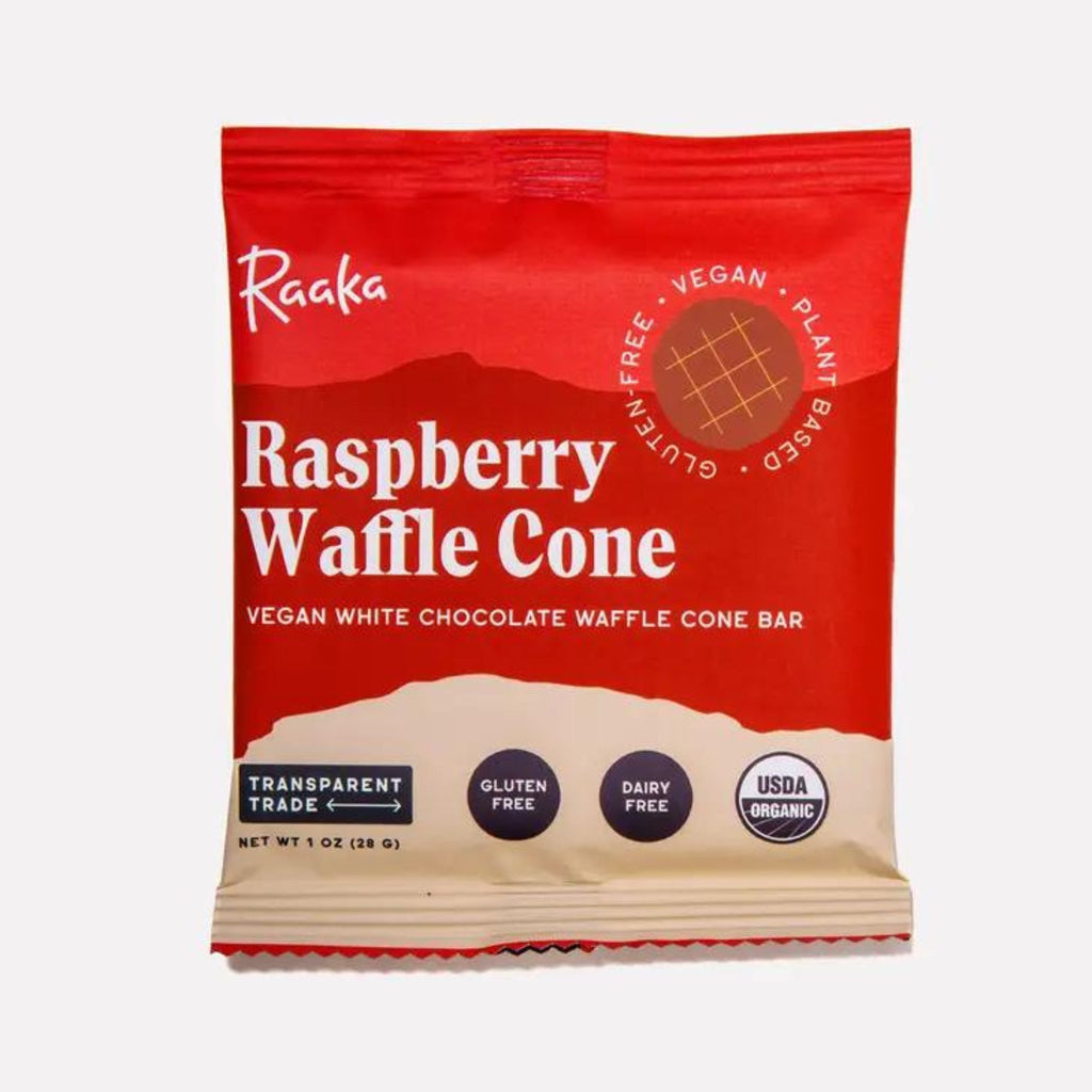 raspberry waffle cone bar