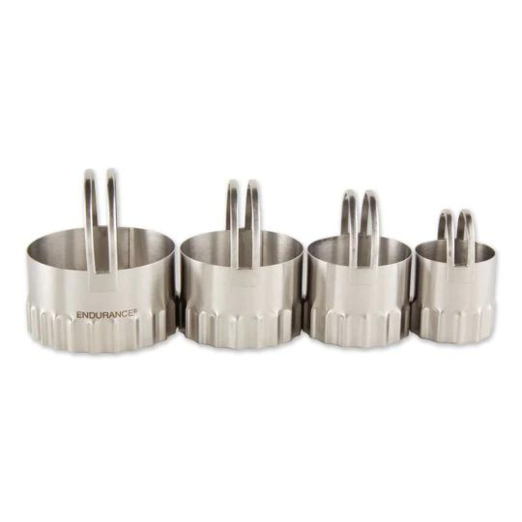 rippled biscuit cutter set