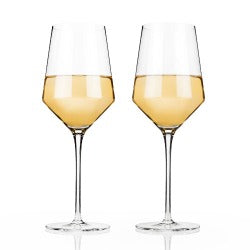 Angled Chardonnay Glasses - 2 Pc Set