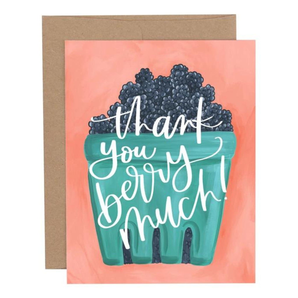 Greeting Card - Berry Basket Thank You