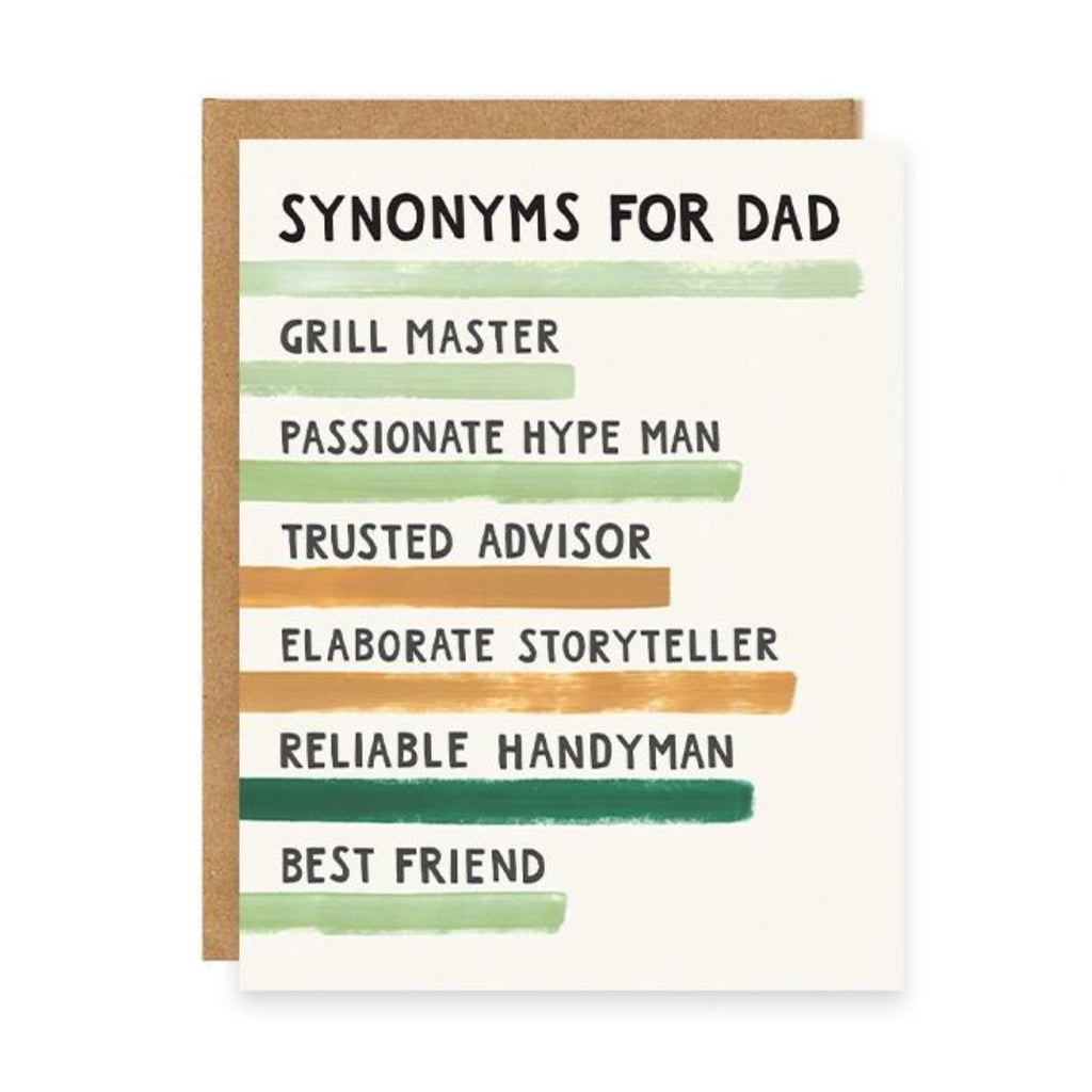 Greeting Card - Father's Day Synonyms