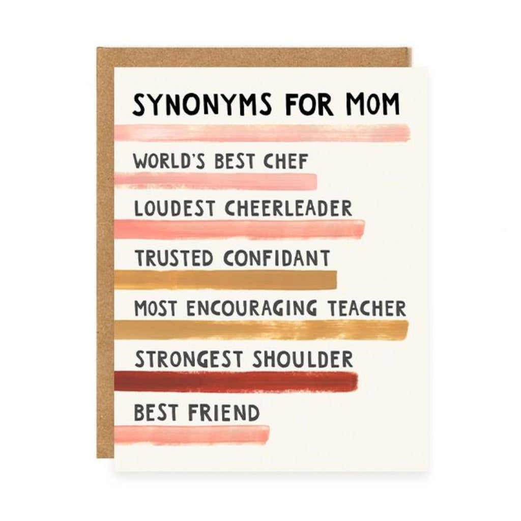 Greeting Card - Mother's Day Synonyms