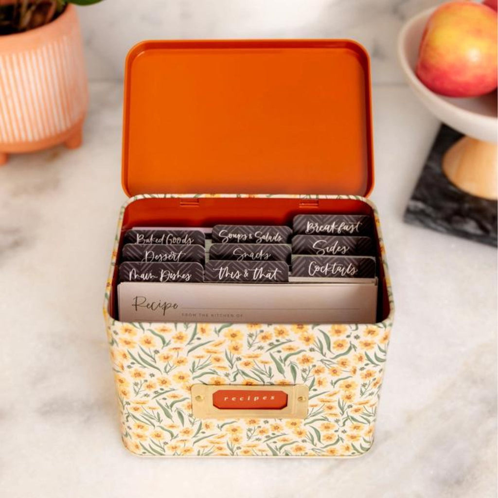Tin Recipe Box - Goldenmane