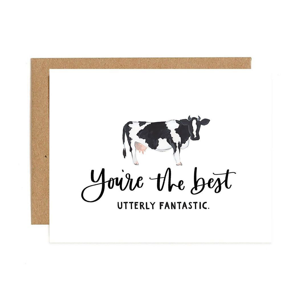 cow theme card
