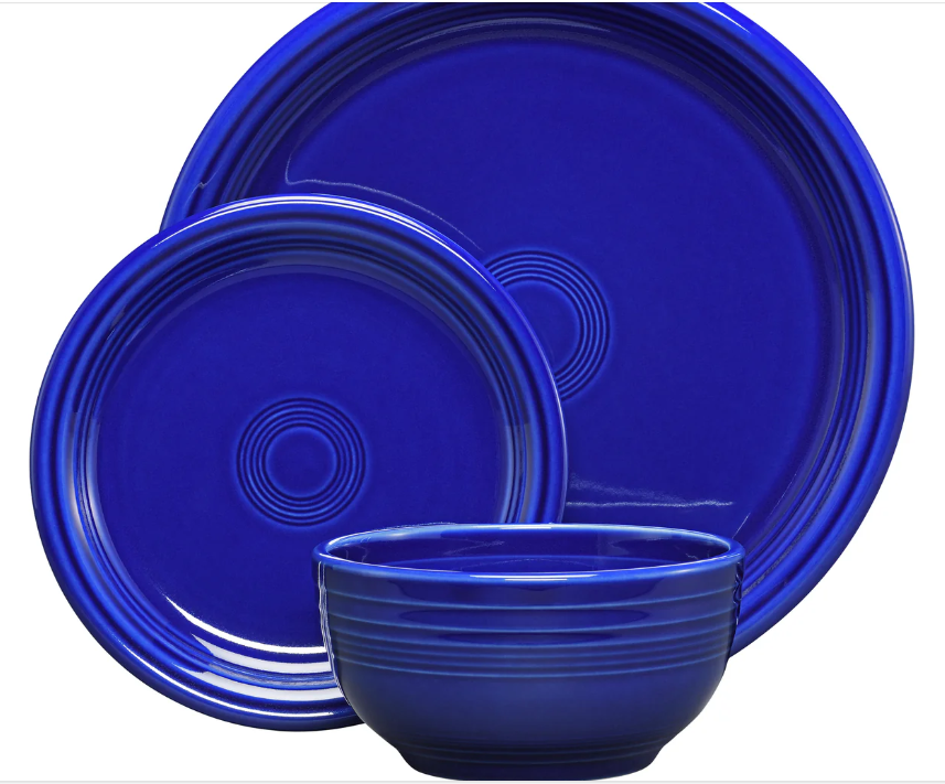 Bistro Coupe 3 Pc. Place Setting - Scarlet