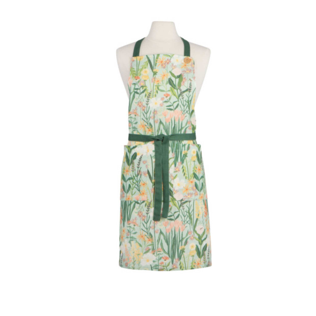 Apron spruce bees and blooms design