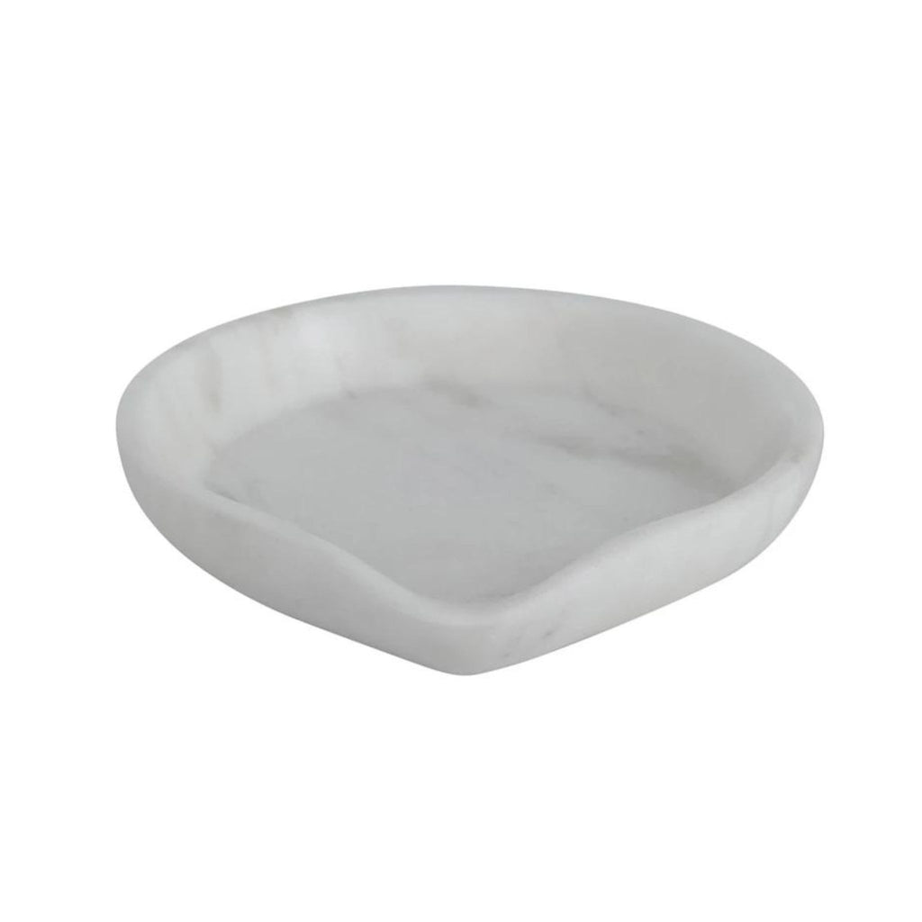 Spoon Rest - Sm. White Marble