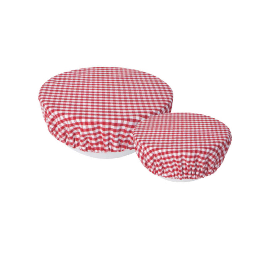 Bowl cover set of two gingham