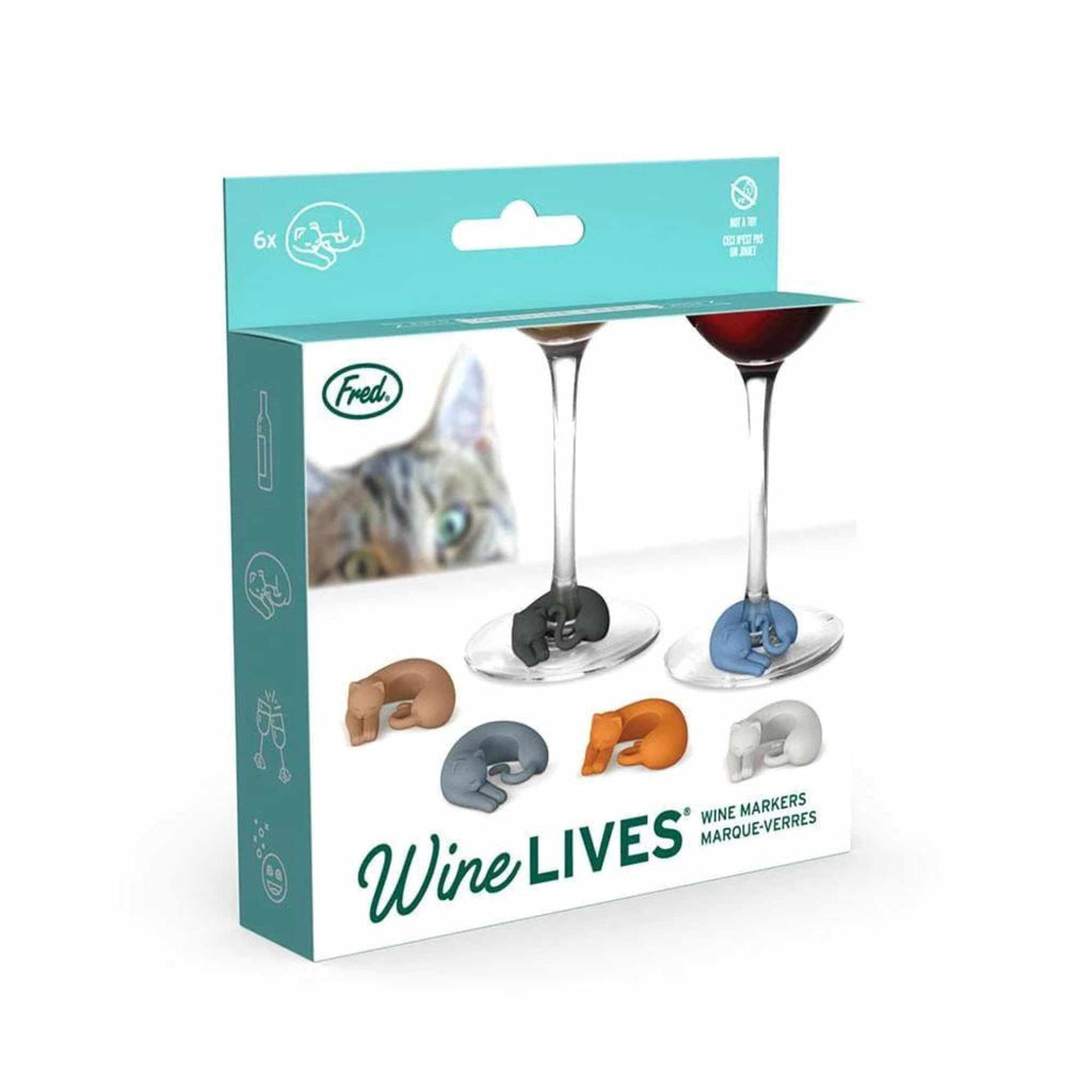 Box of wine markers cats