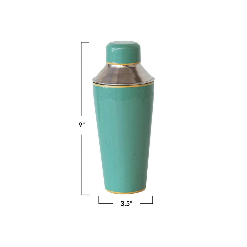 Cocktail shaker turquoise dimensions