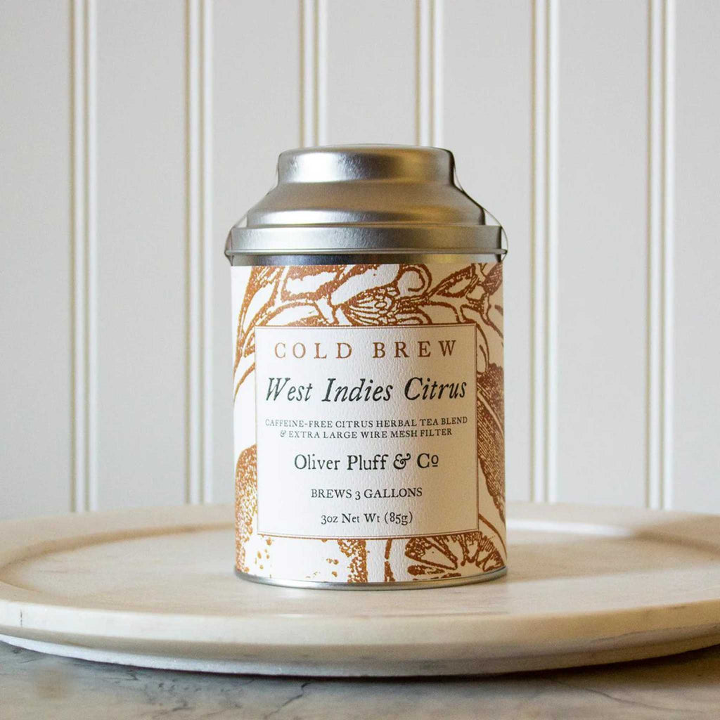 Cold brew west indies citrus tea of Oliver Pluff and Co.