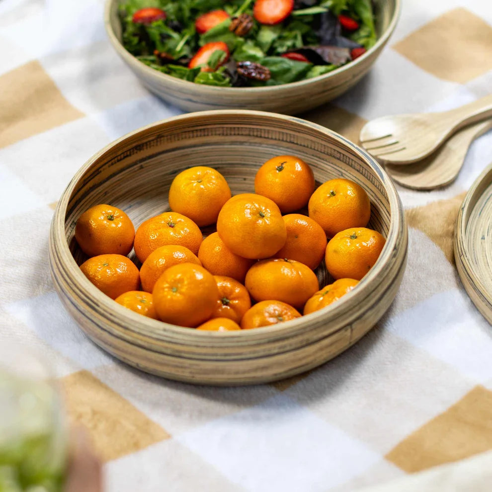 Bamboo Fruit Bowl - Black