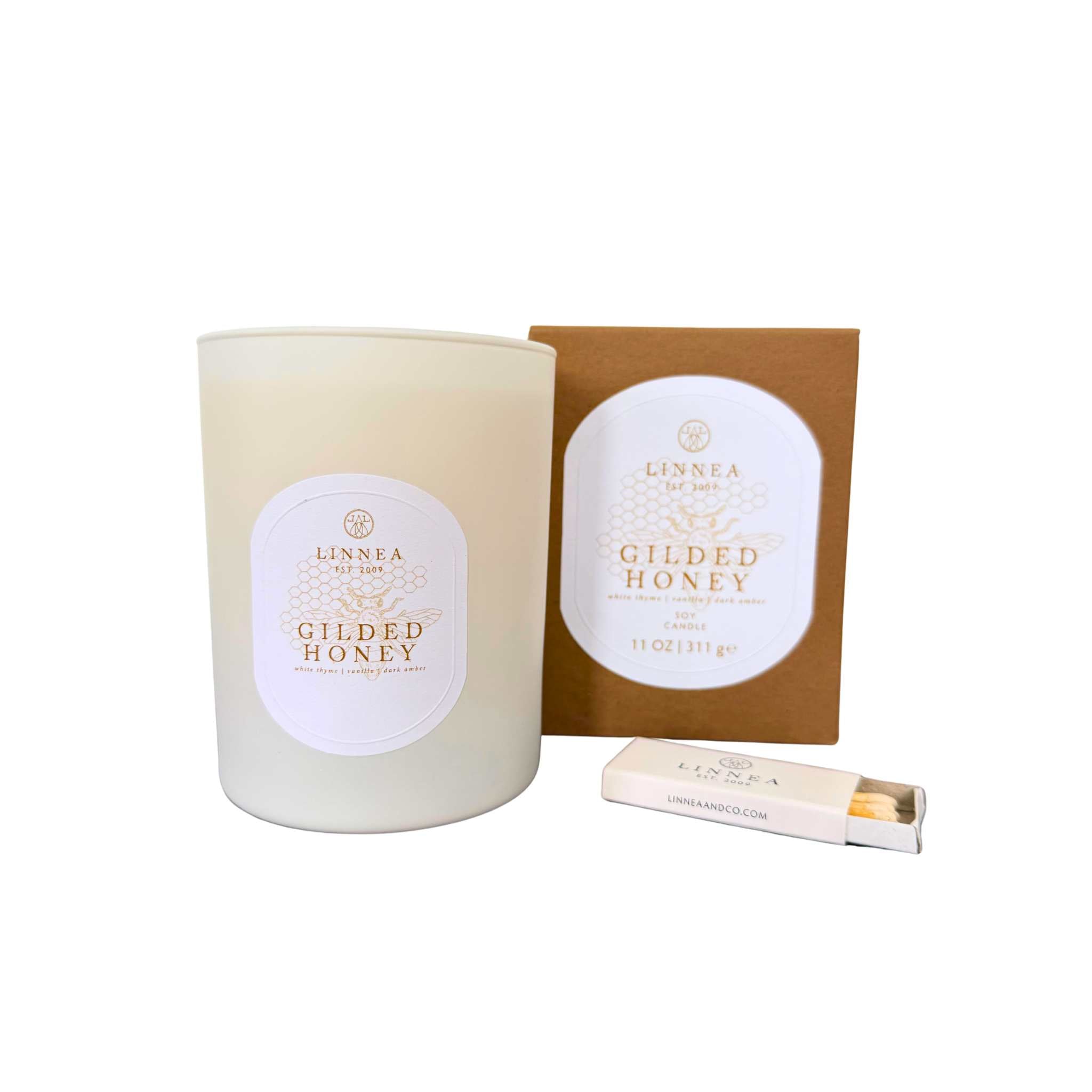 Linnea candle - gilded honey scent