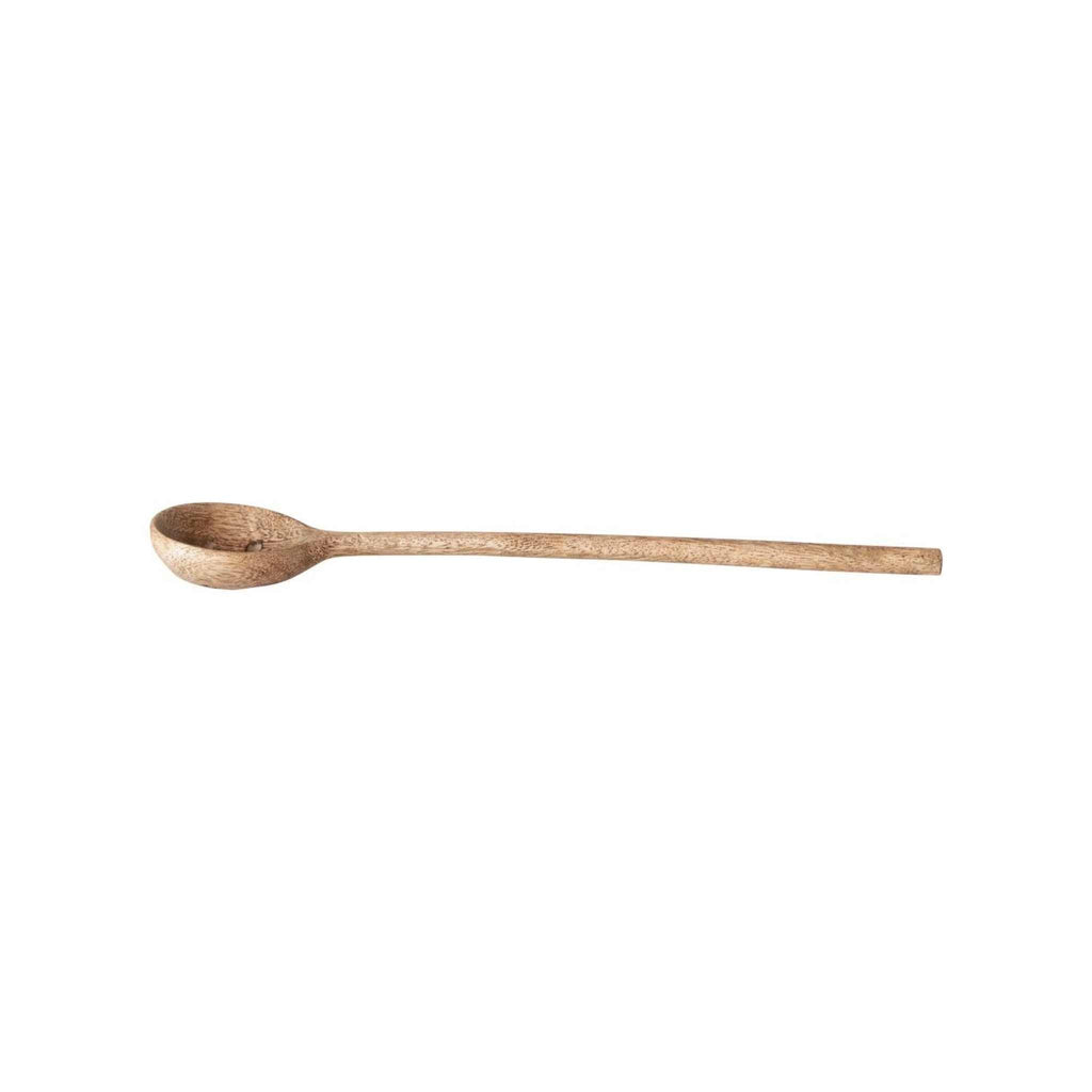 Olive spoon side view