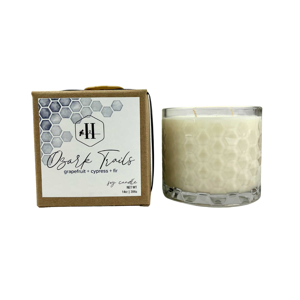 Soy candle 14 oz. Ozark Trails scent