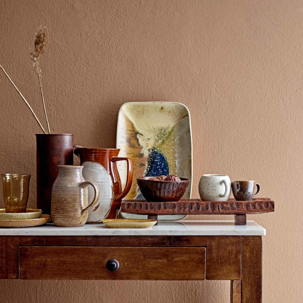 Platter stoneware with glaze lifestyle image