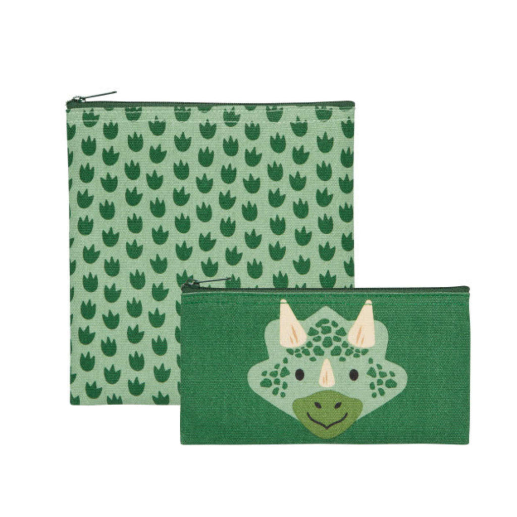 Snack bags set of two with dino design