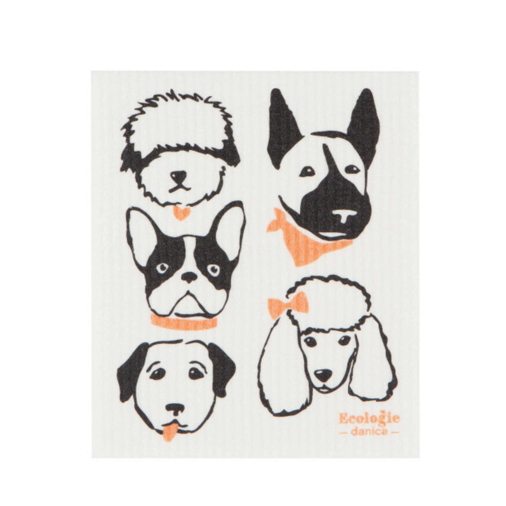 Swedish sponge cloth dapper dogs design
