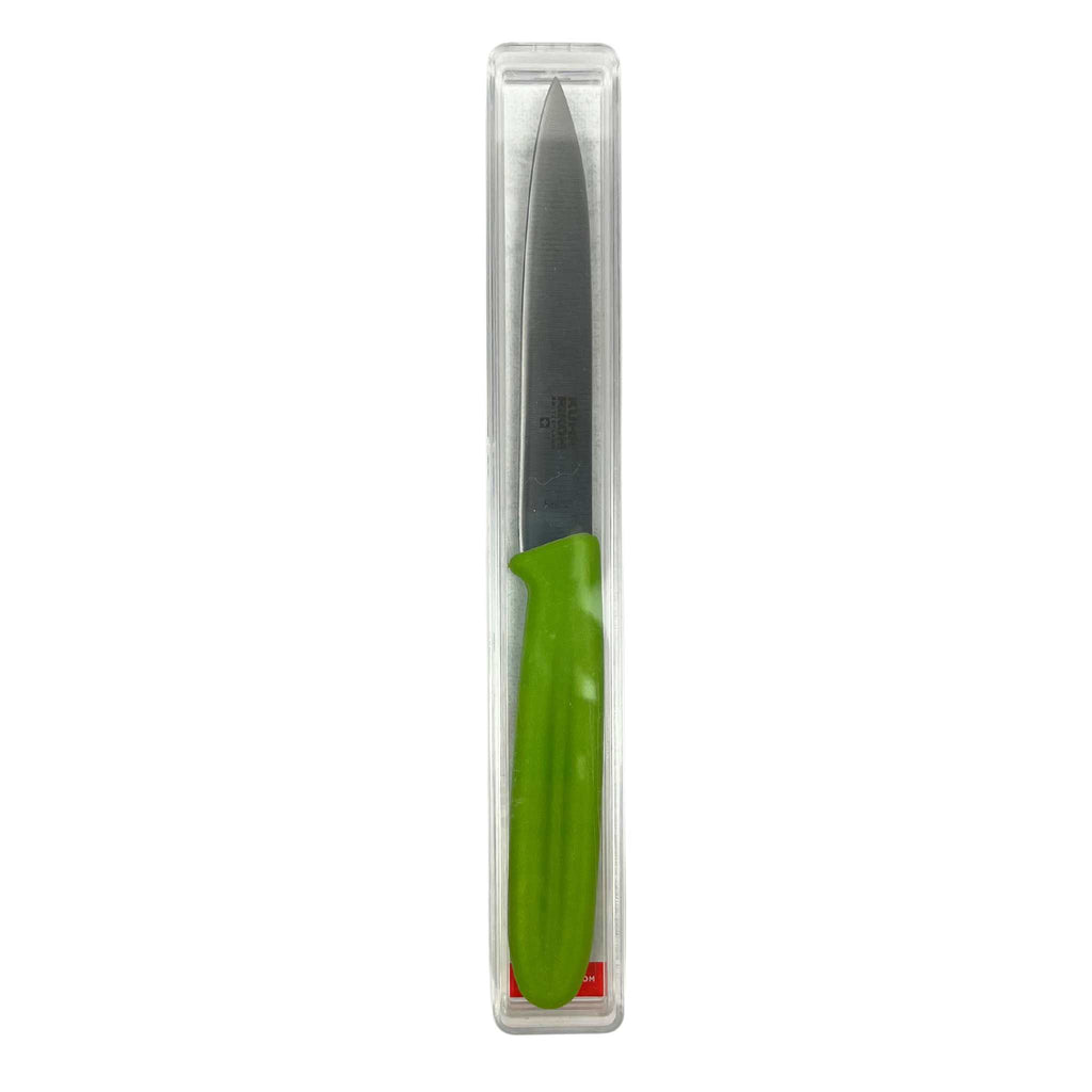Swiss paring knife in green