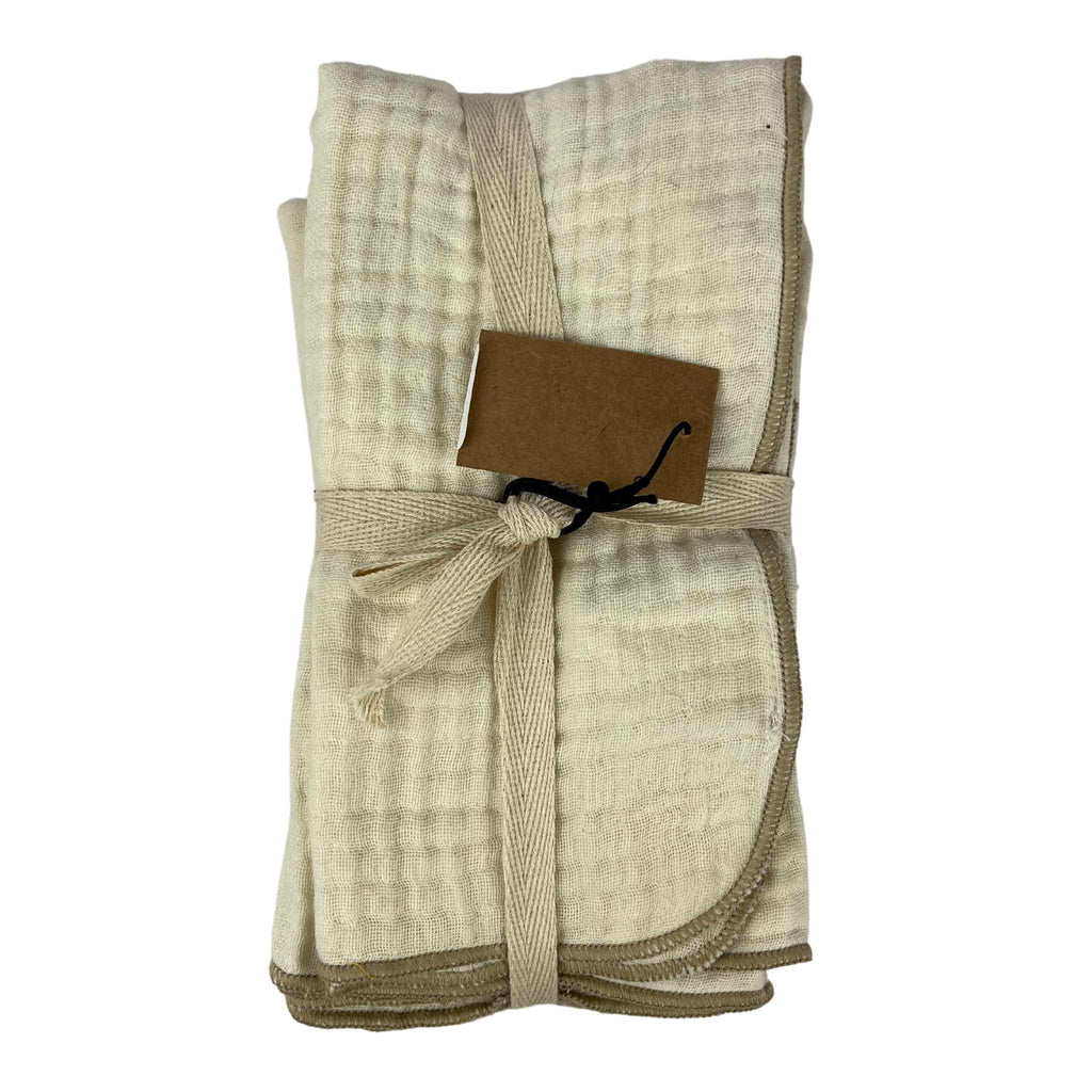 Woven cotton double cloth napkin in Cream from Creative Co-Op