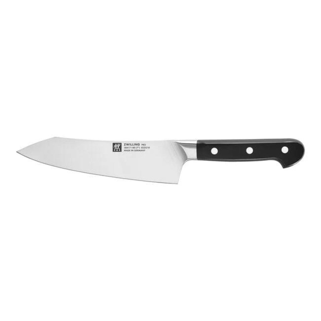 stainless steel knife with black handle 