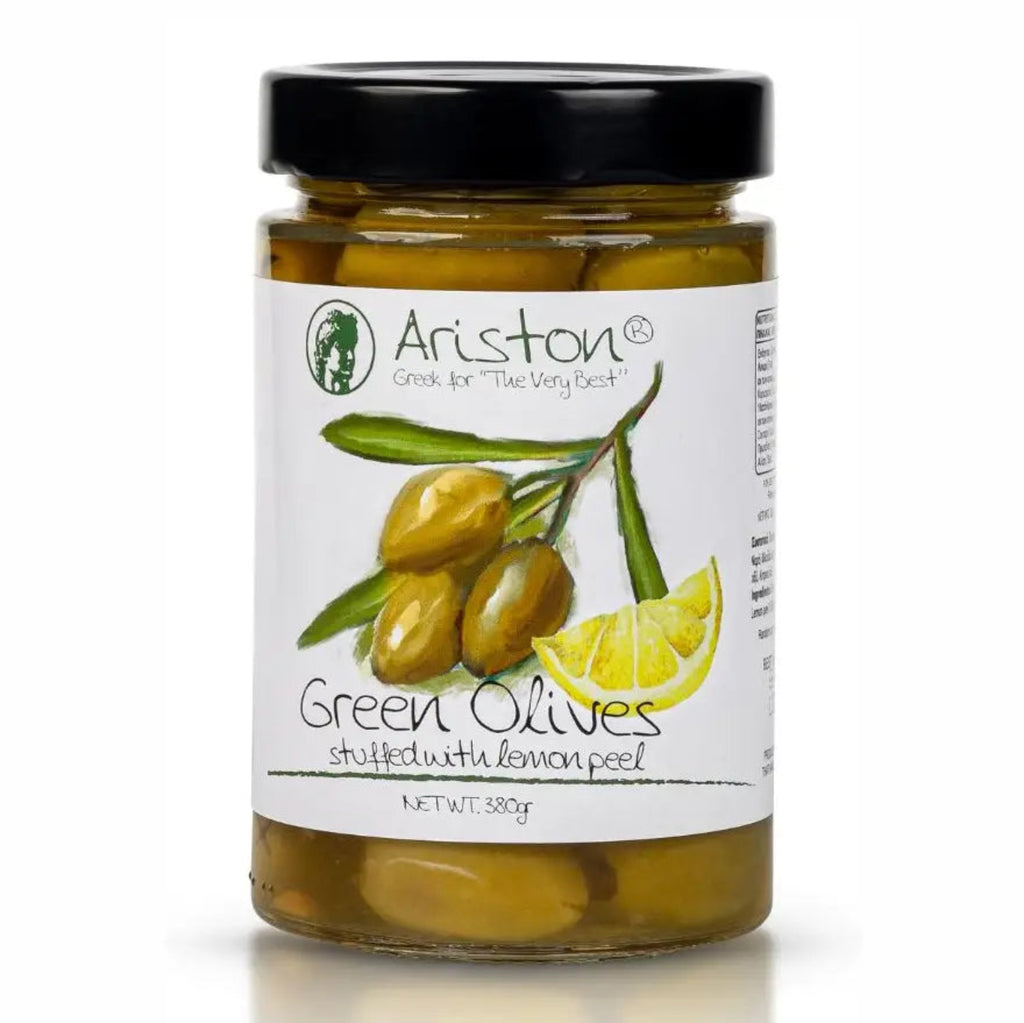 Green Olives Stuffed w/Lemon Peel