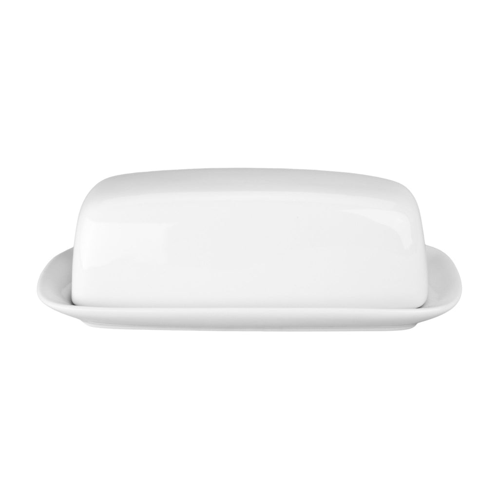 White Covered Butter Dish