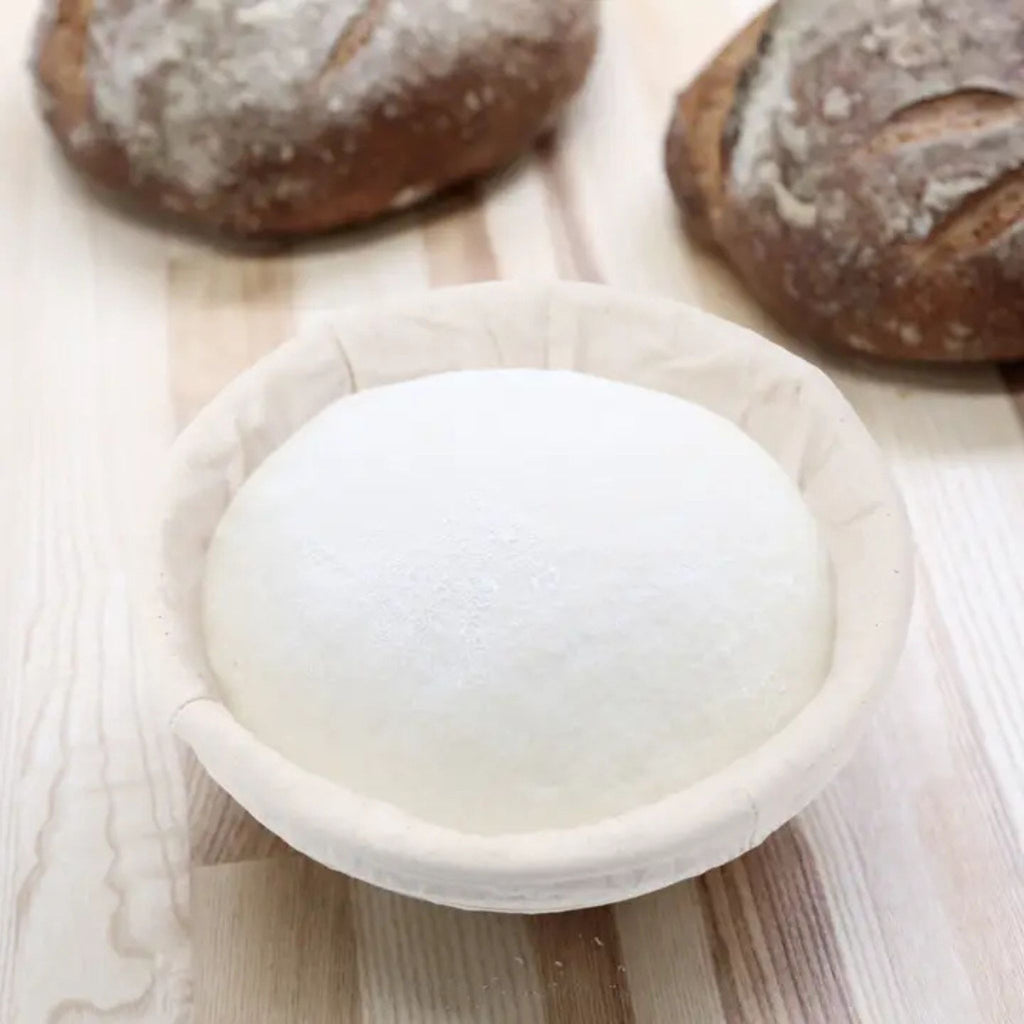 Bread Proofing Basket - Round in use