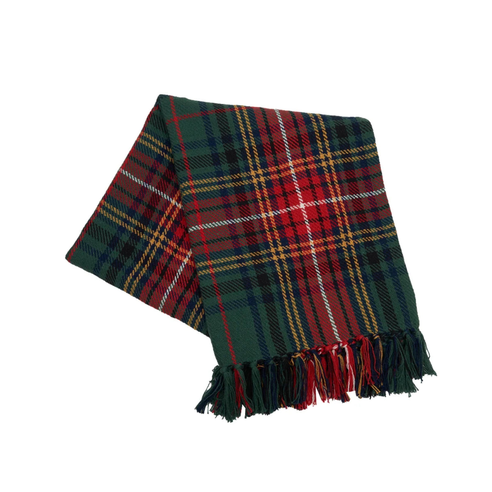 Throw Blanket - Green Lennox Plaid 