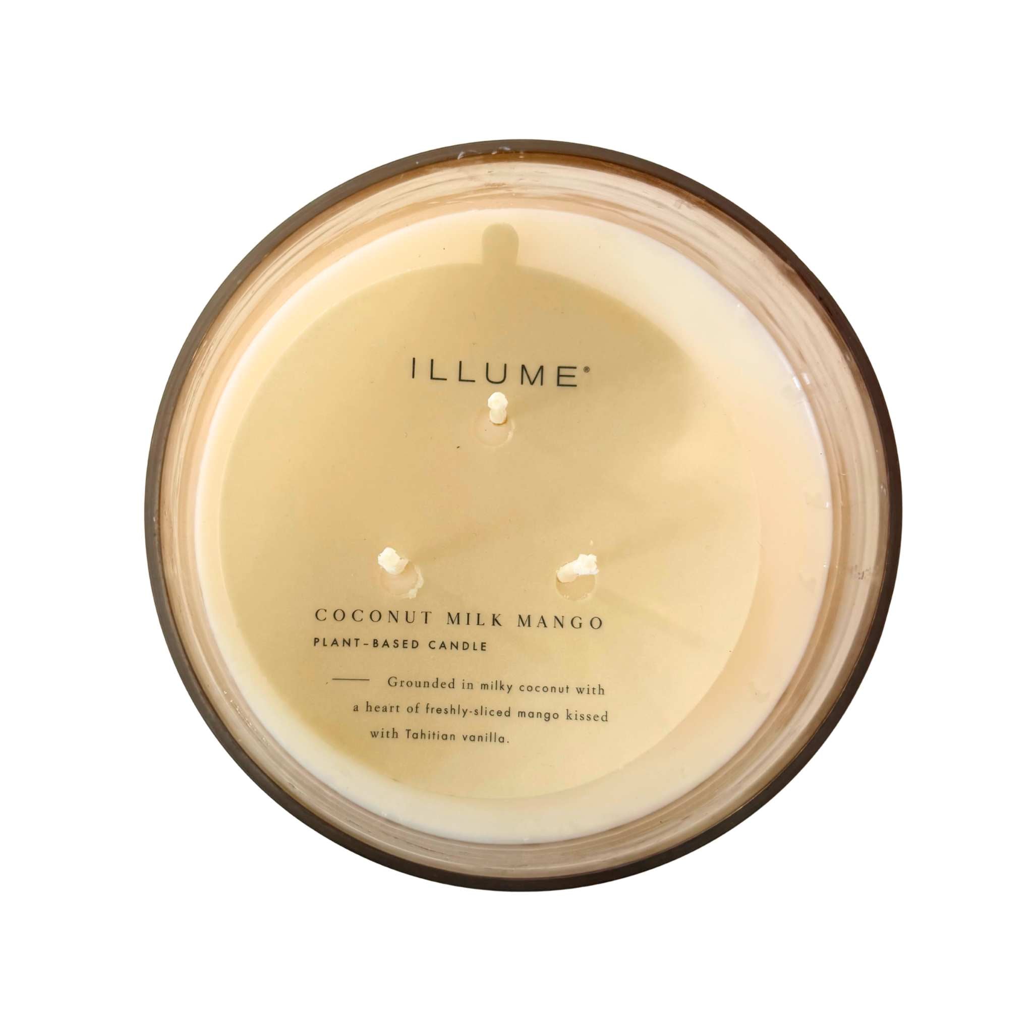 Large baltic glass candle