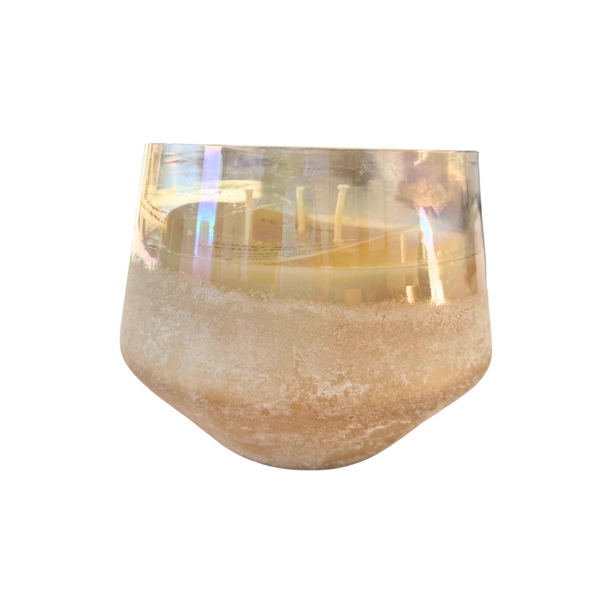 Large baltic glass candle