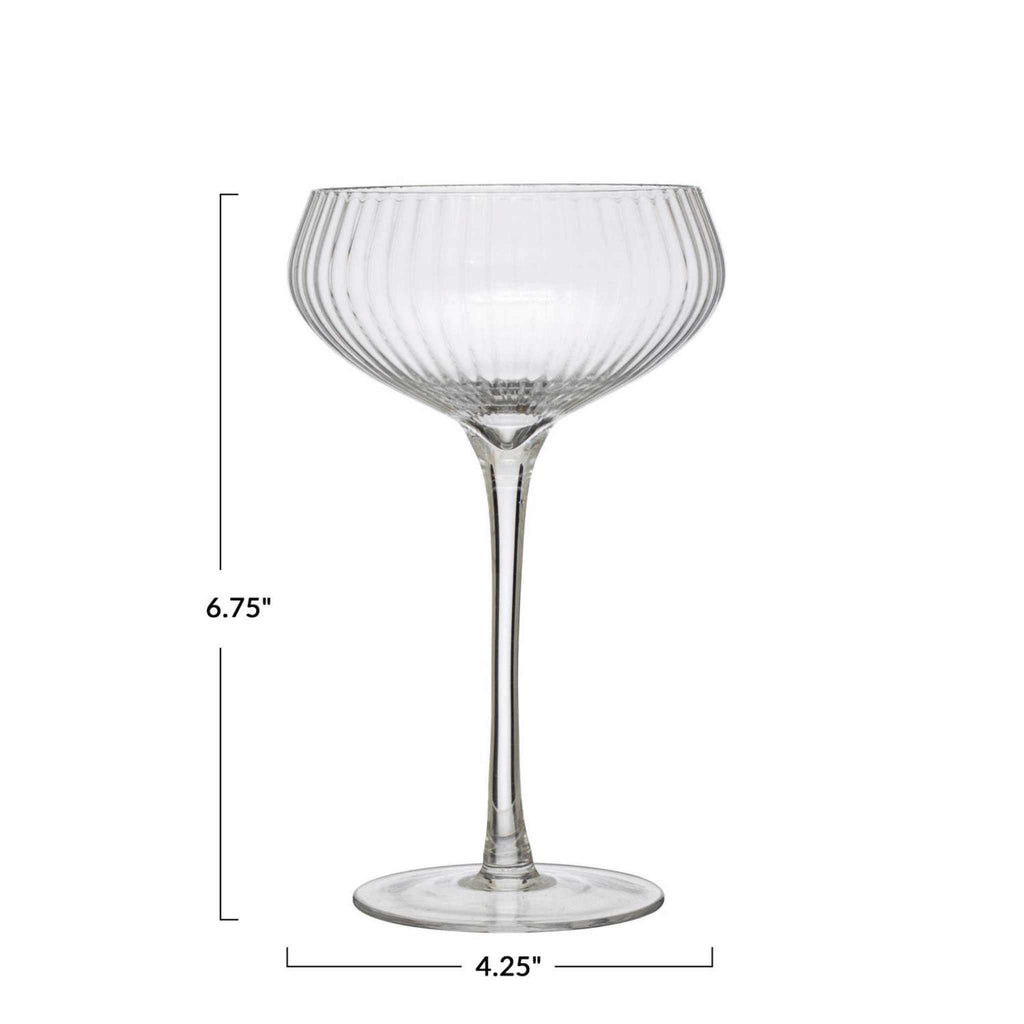 Coupe glass dimensions