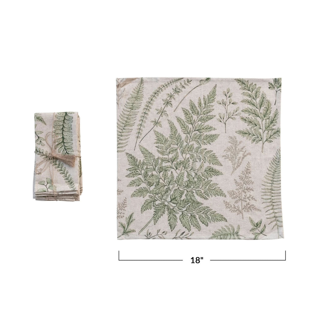 botanical cloth napkin set