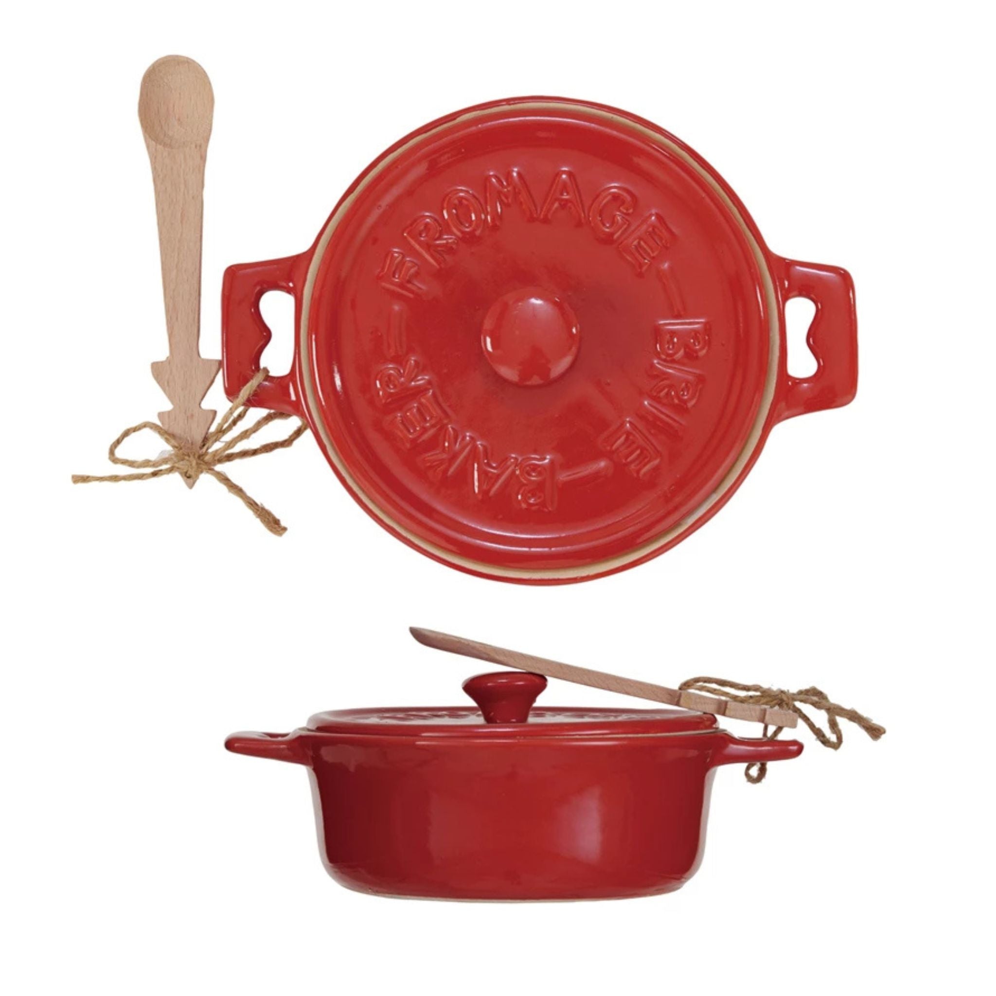 Brie Baker w/Bamboo Spreader - Red