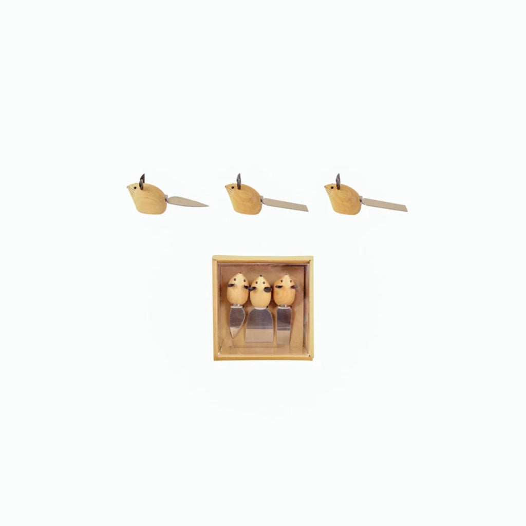 Cheese Knife Set - Mouse Handles