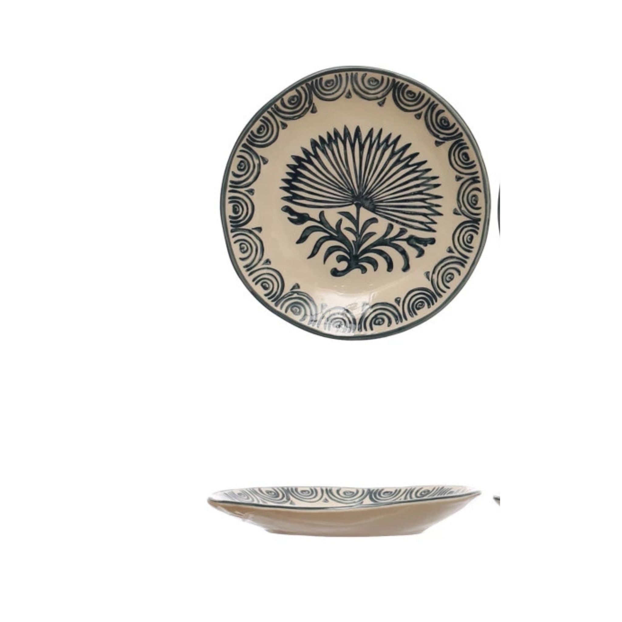 Hand Painted Plate w/Floral Design