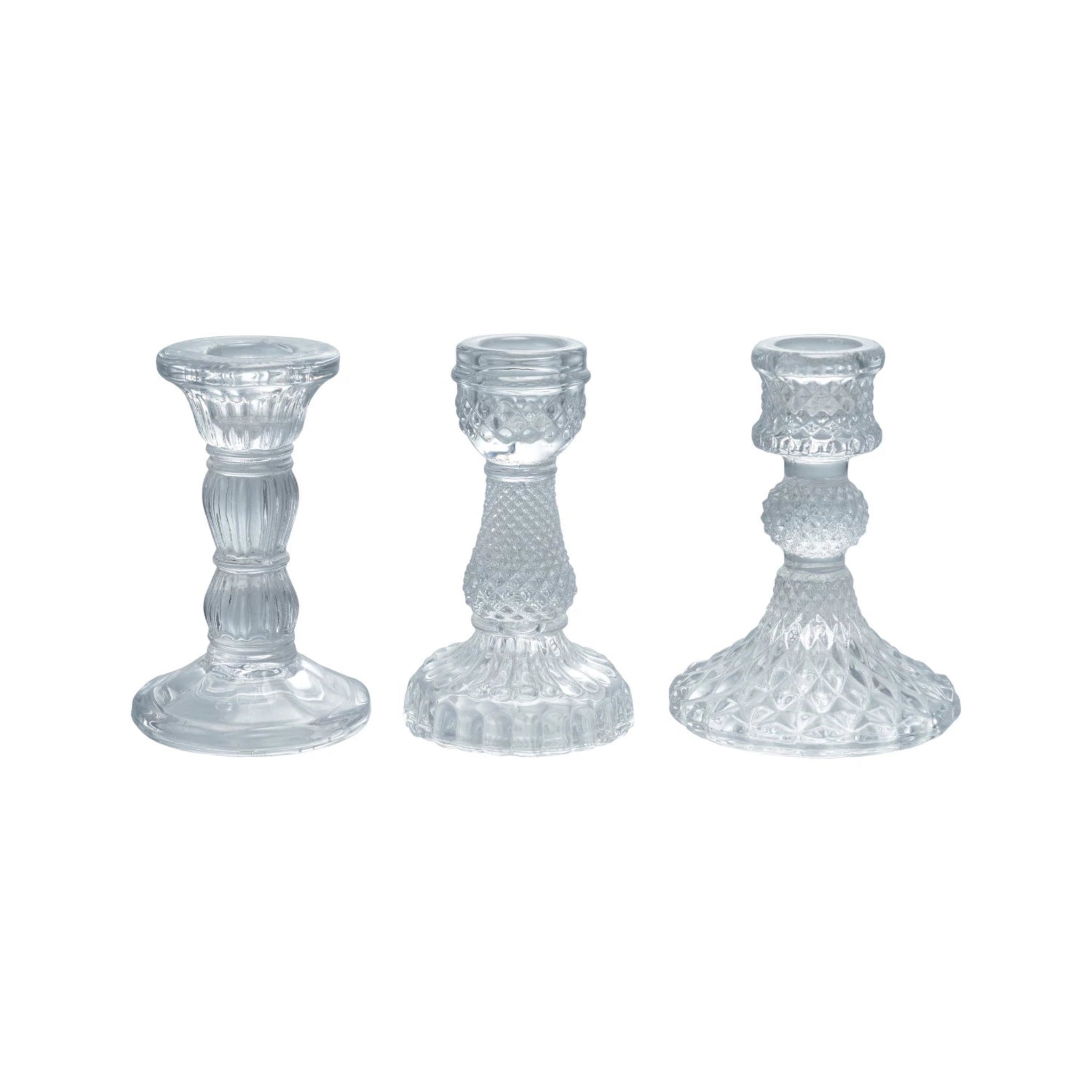 Glass Taper Holder - Clear