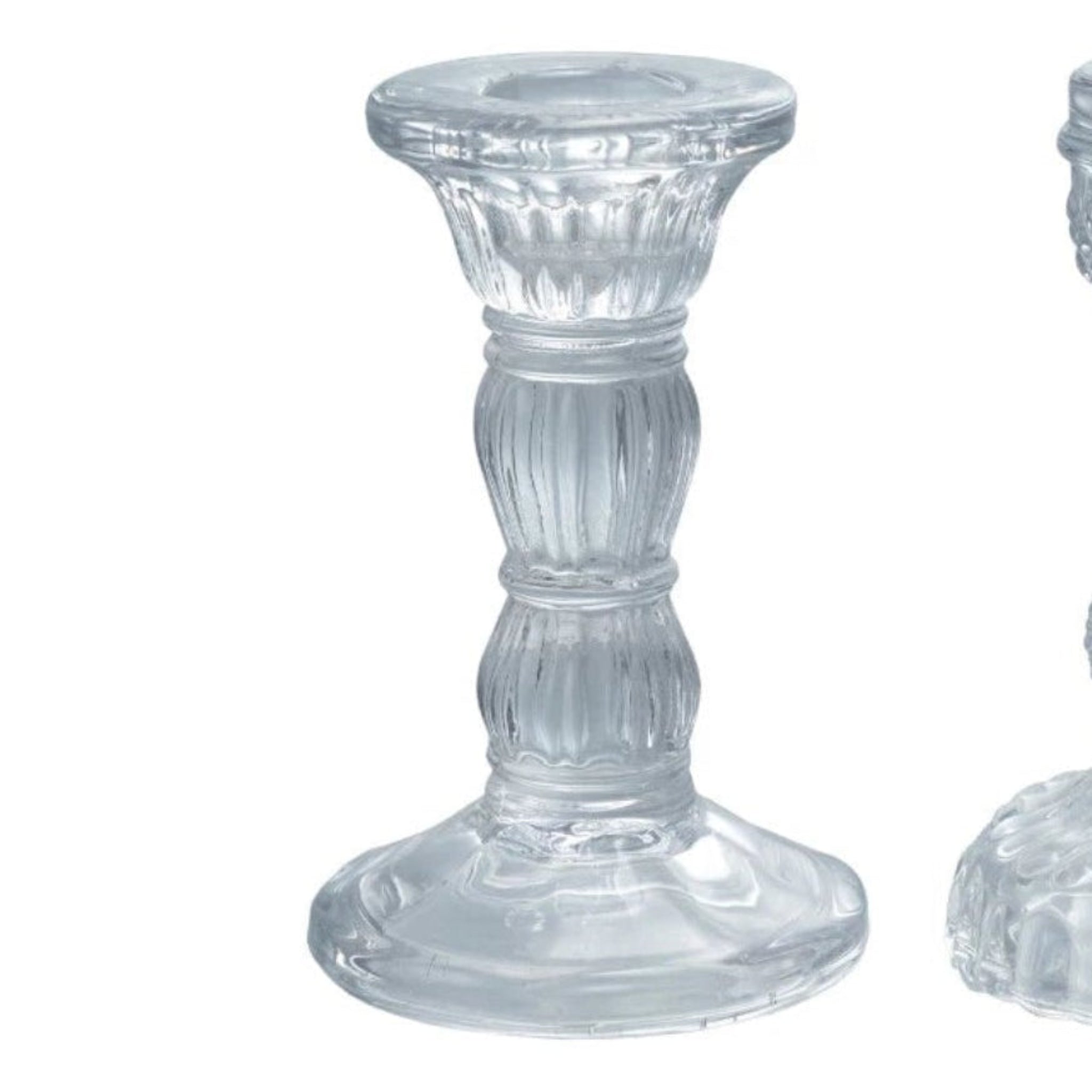 Glass Taper Holder - Clear, style 1