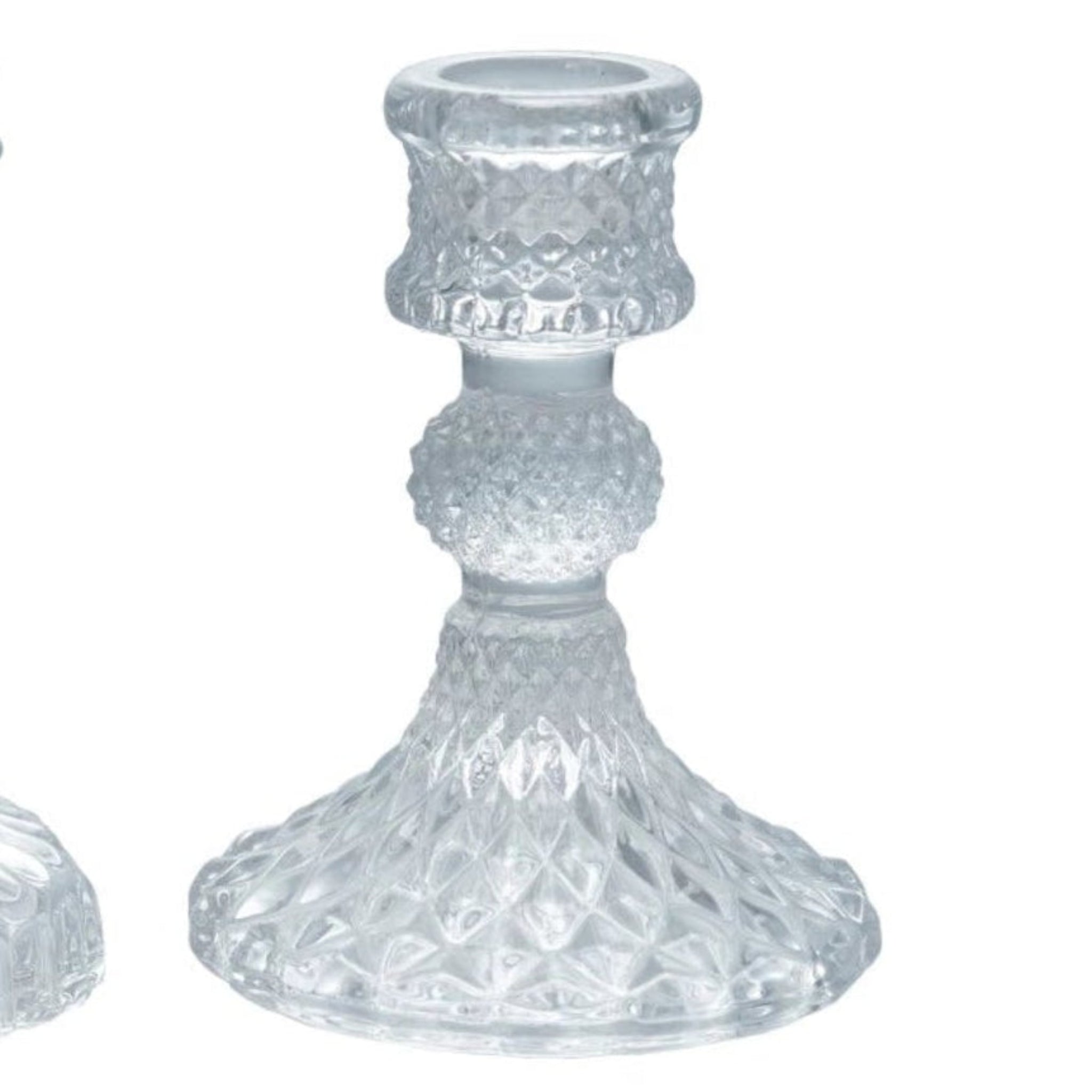 Glass Taper Holder - Clear, style 3