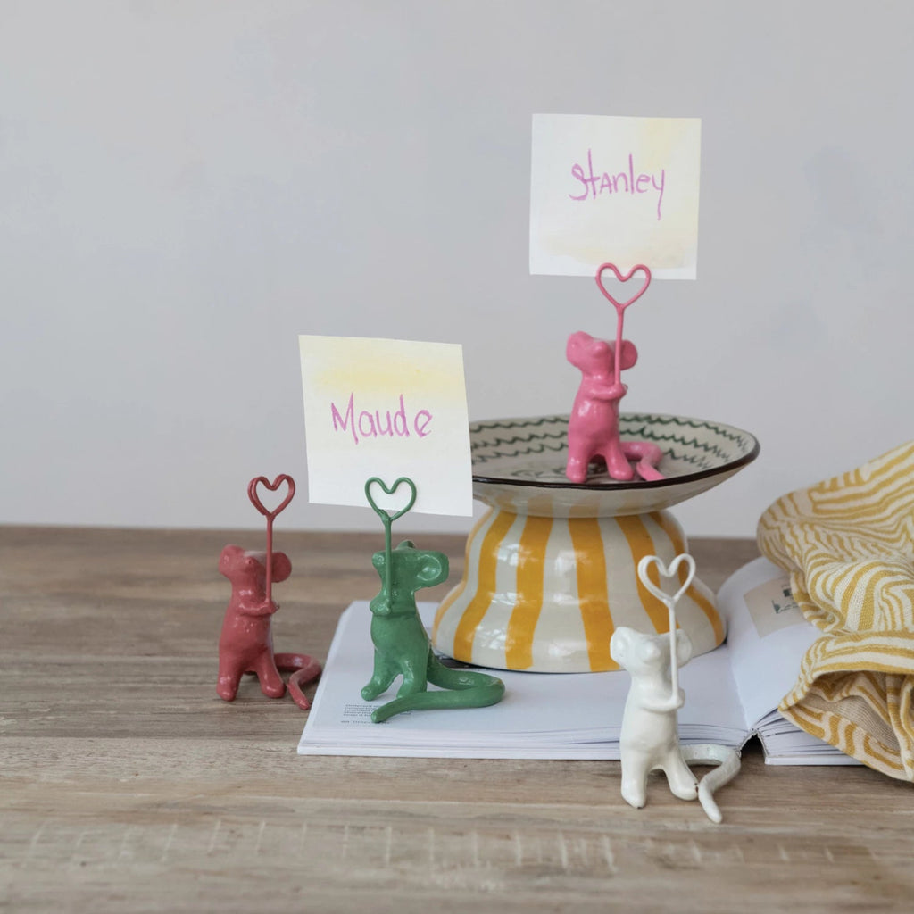 Place Card/Photo Holder - Mouse/Colors