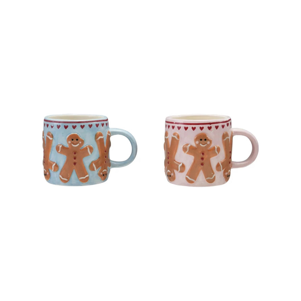 Mug - Gingerbread, pink & blue