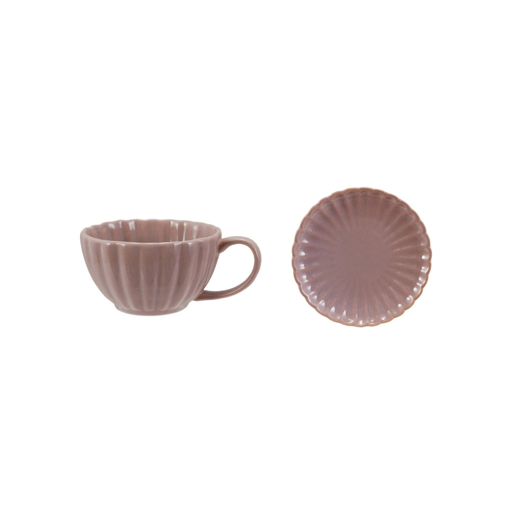 Mug w/Saucer - purple