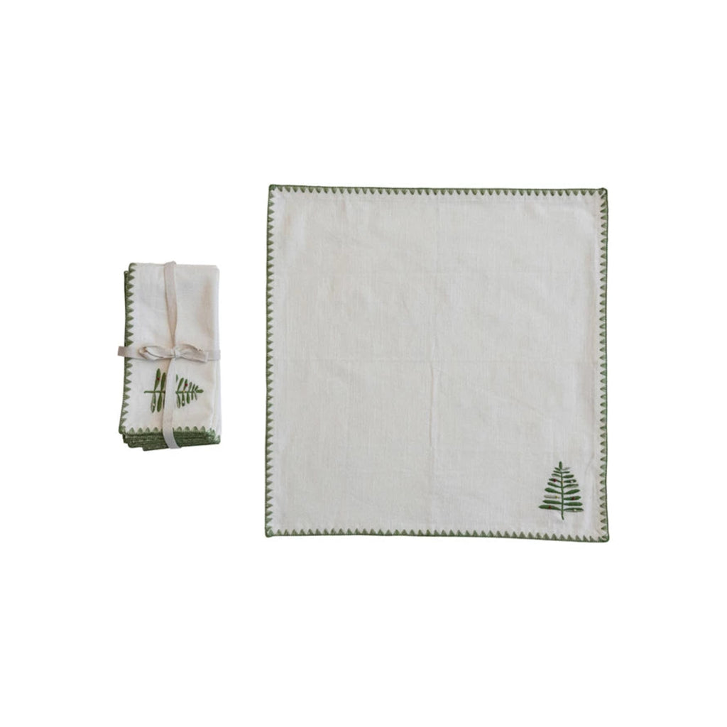 Napkin Set - Embroidered Tree