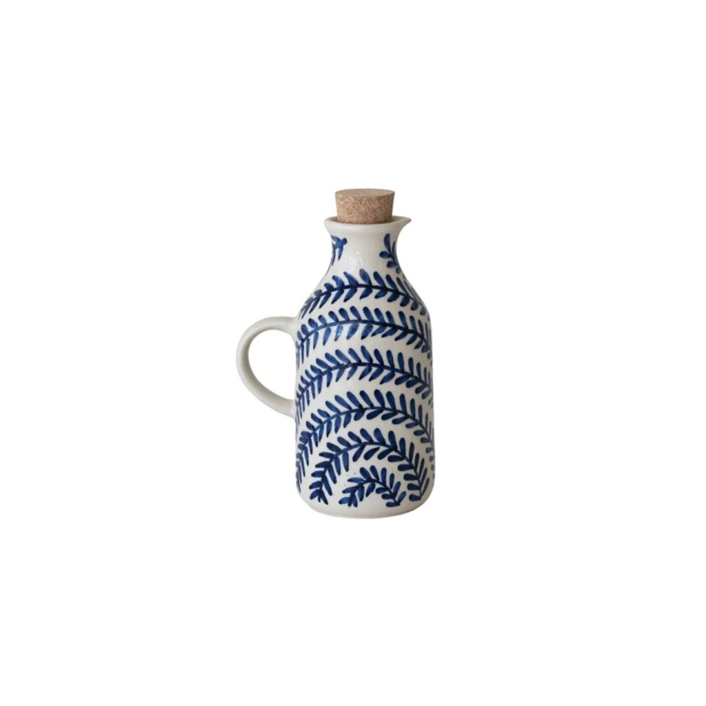 Oil Cruet - Botanical Pattern