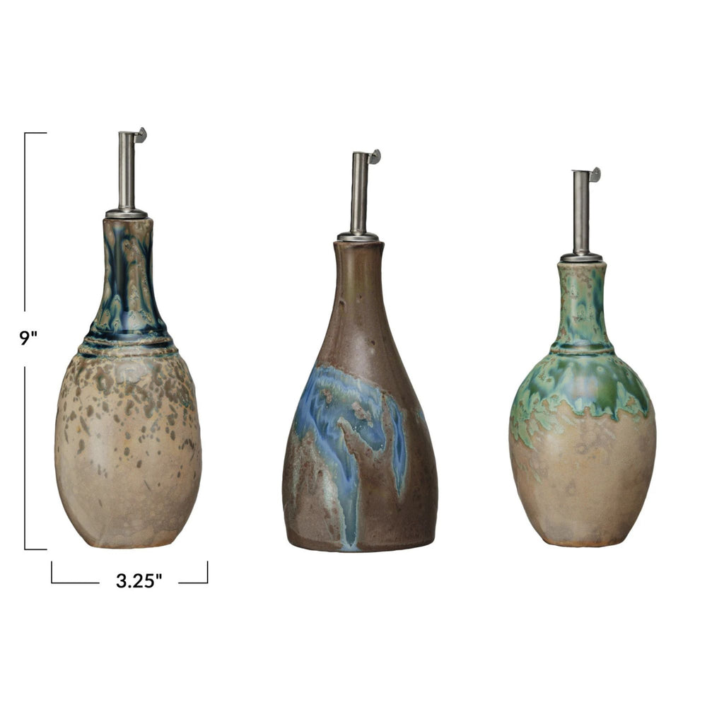 Oil Cruet, 10 oz dimensions